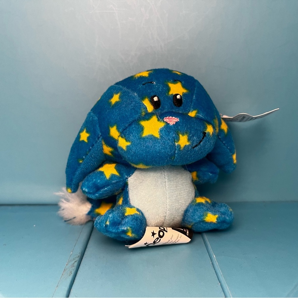 Neopets 2005 McDonald's Happy Meal Toy - Starry Kacheek Plushie w/ Miamouse clip